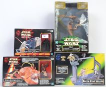 STAR WARS: A collection of 4x Hasbro / Kenner Star Wars playsets,