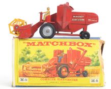 MATCHBOX LESNEY: An original vintage Matchbox Lesney M-5 Combine Harvester diecast model Massey