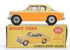 DINKY: An original vintage Dinky Toys diecast model 166 Sunbeam Rapier. Within the original box.