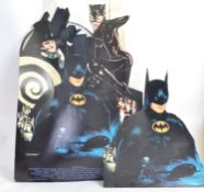 BATMAN: Two Michael Keaton ' Batman ' cinema / in-store movie advertising cardboard display