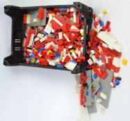 LEGO: A small quantity of assorted 1970's Lego - mostly just standard blocks,