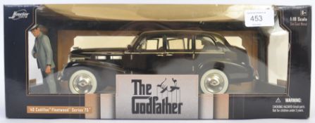 THE GODFATHER: A Jada Toys 1:18 scale diecast model ' The Godfather Cadillac Fleetwood ' model car