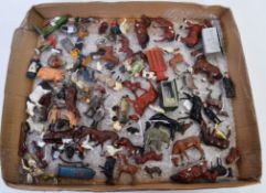 BRITAINS LEAD; A large quantity of Britains (and others) lead figures, pump, farm related,