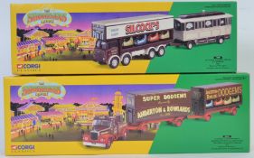 CORGI SHOWMAN'S RANGE; Two Corgi Showmans Range boxed diecast model sets - 24801 and 15901.