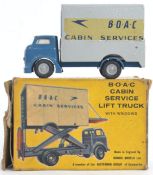BUDGIE: An original vintage Budgie diecast model BOAC Cabin Service Lift,