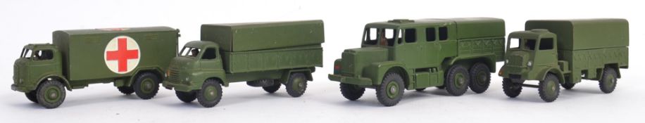 DINKY: A fabulous collection of 4x vintage Dinky Military related model diecast vehicles - 626, 621,