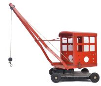 TRIANG CRANE: An original vintage Triang Toys tinplate crane,