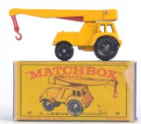 MATCHBOX LESNEY: An original vintage diecast model Matchbox Series Lesney No.11 Jumbo Crane.