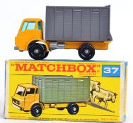 MATCHBOX LESNEY: An original vintage diecast model Matchbox Series Lesney No. 37 Cattle Truck.