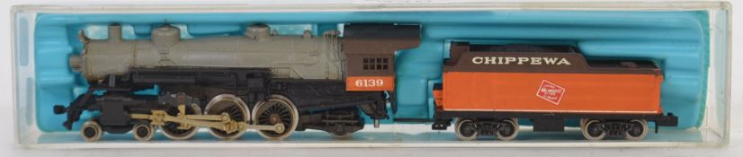 RIVAROSSI: An original N Gauge Rivarossi 6139 Chippewa railway trainset locomotive,
