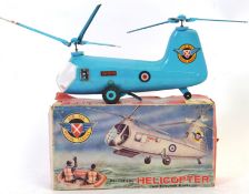 MARX AIR SEA RESCUE: A vintage Marx Toys Air Sea Rescue plastic and tinplate helicopter.