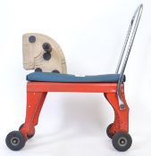 TRIANG: An original vintage Triang pushalong metal construction horse.