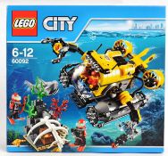 LEGO: A Lego City 60092 set Deep Sea Submarine.
