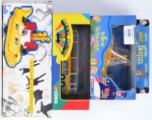 THE BEATLES: A collection of 3x corgi Beatles related diecast models,