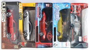 1:18 SCALE: A good collection of 5x 1:18 scale diecast models cars - 2x Dub City by Jada Toys,