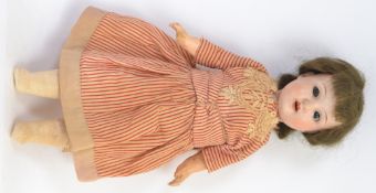 HOFFMEISTER DOLL: An antique Schoenau & Hoffmeister German made ' 1909 ' doll,