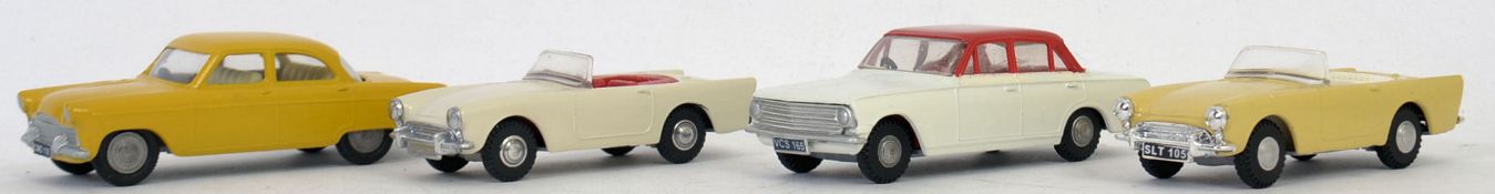 SPOT ON; A collection of 4x Spot On diecast model cars - Ford Zodiac,