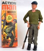 ACTION MAN: An original vintage Action Man Palitoy c1964 ' Soldier ' action figure ' With Gripping