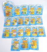 SMURFS: A collection of 1990's Peyo / Toy Island carded Smurf figures - various figures,