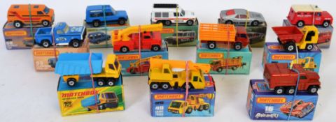 MATCHBOX; A collection of 12x assorted Matchbox diecast models, box numbers; 50, 49, 16 Rola Matics,