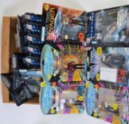 STAR TREK; A collection of 15x assorted Star Trek carded action figures by Playmates.