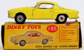 DINKY: An original vintage Dinky Toys 185 Alfa Romeo 1900 Super Sprint diecast model,