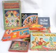 EDWARDIAN GAMES: A collection of Edwardian and later board games & toys to include Diddyman,