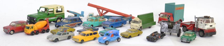 DIECAST: A good collection assorted mixed diecast to include Britains Land Rover, Husky Batmobile,