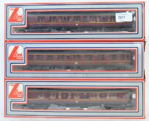 LIMA: A collection of 3x Lima 00 gauge railway trainset carriages,