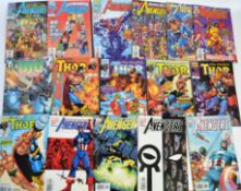 COMIC BOOKS: A collection of 120 (approx) The Might Thor and Avengers Marvel Comics comic books -