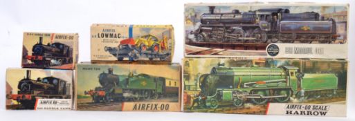 AIRFIX 00 GAUGE: A collection of 6x vintage Airfix 00 Gauge model kits of steam trains,