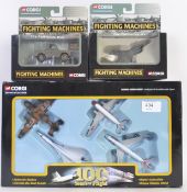 CORGI: A collection of 3x Corgi diecast sets -2x Corgi Fighting Machines (Falklands War) and 1x 100