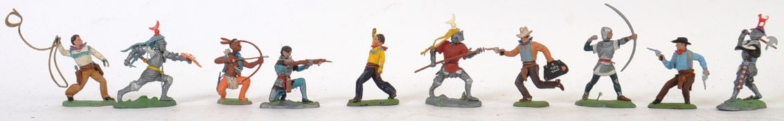 BRITAINS SWOPPETS; A collection of 10x Britains Swoppets - Cowboys,