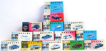VANGUARDS: A collection of 14x boxed 1:43 scale Vanguards diecast models - each within the original