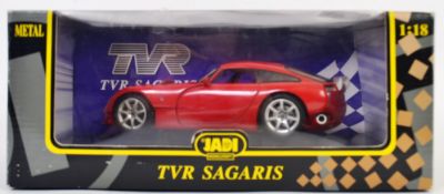 JADI 1:18 SCALE: An original 1:18 scale TVR Sagaris boxed diecast model. By Jadi Modelcraft.