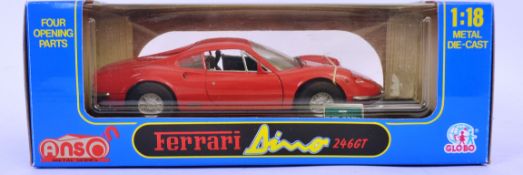 ANSON FERRARI; An original vintage 1:18 scale Anson diecast model Ferrari 246 GT,