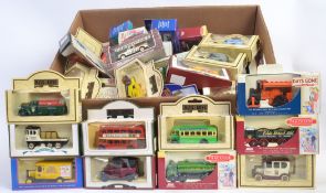 LLEDO: A large collection (approx 50) of assorted Lledo boxed diecast model cars and other vehicles