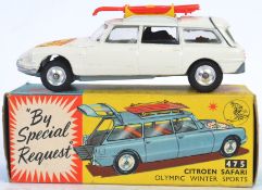 CORGI: A vintage original Corgi 475 Citreon Safari Olympic Winter Sports model diecast car,