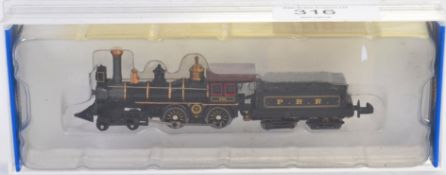 BACHMANN; A Bachmann N Gauge 11753 Steam American - Pennsylvania railway trainset locomotive,