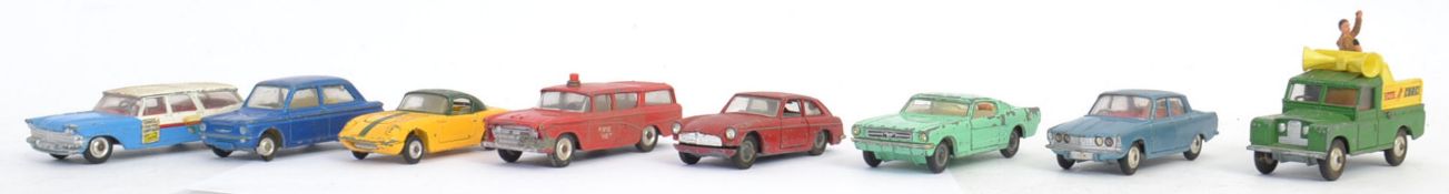 CORGI & DINKY: A collection of 8x vintage loose Corgi & Dinky diecast model cars,