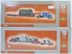 CORGI HEAVY HAULIERS: 2x Corgi Heavy Hauliers diecast model sets - both limited edition 1:50 scale.