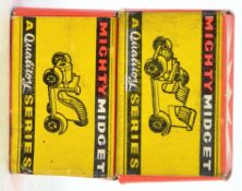 MIGHTY MIDGET: Two vintage Mighty Midget boxed diecast model cars, 27 Rolls Royce & 25 Spyker.