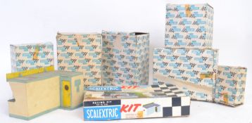 SCALEXTRIC: A collection of vintage Scalextric trackside accessories - most boxed - to include