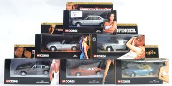 JAMES BOND CORGI: A collection of 6x Corgi diecast model James Bond cars - each from a different