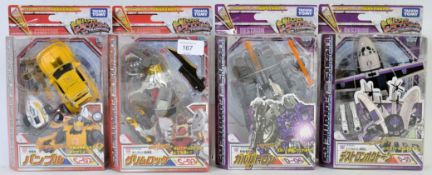 TRANSFORMERS: A collection of 4x Japanese issue Takara Tomy Transformers - each in original boxes