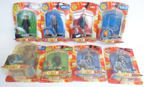 DOCTOR WHO: A collection of 8x Doctor Who carded sealed action figures, each unopened.