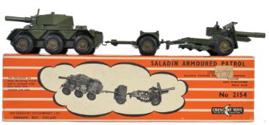 CRESCENT TOYS; An original vintage Crescent Toys diecast model ' Saladin ' Armoured Patrol set 2154.