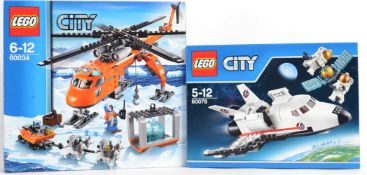 LEGO: Two Lego City sets - 60034 & 60078 - Space Port Utility Shuttle & Arctic Helicrane.