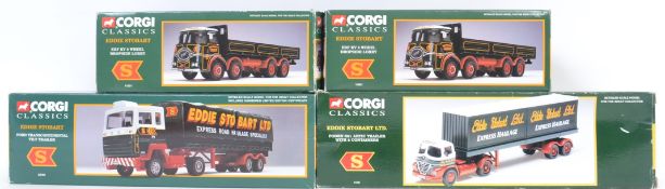 CORGI EDDIE STOBART: A collection of 4x Corgi Classics Eddie Stobart lorries - 23101, 14301,