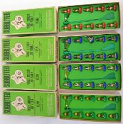 SUBBUTEO: A collection of 4x Subbuteo football teams - each 100% complete and within the original